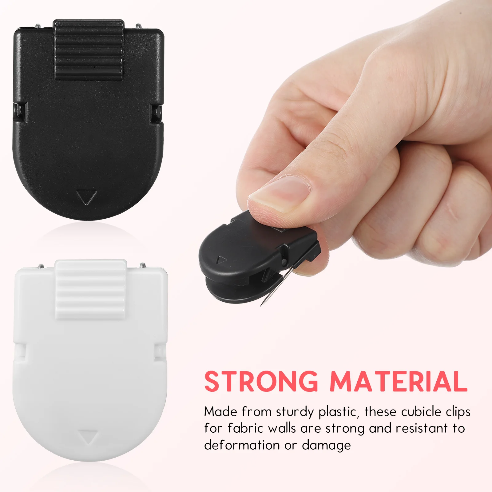 50개 미니 플라스틱 클립 소형 바인더 클립 공예 사진 메모용 종이 클립 홀더