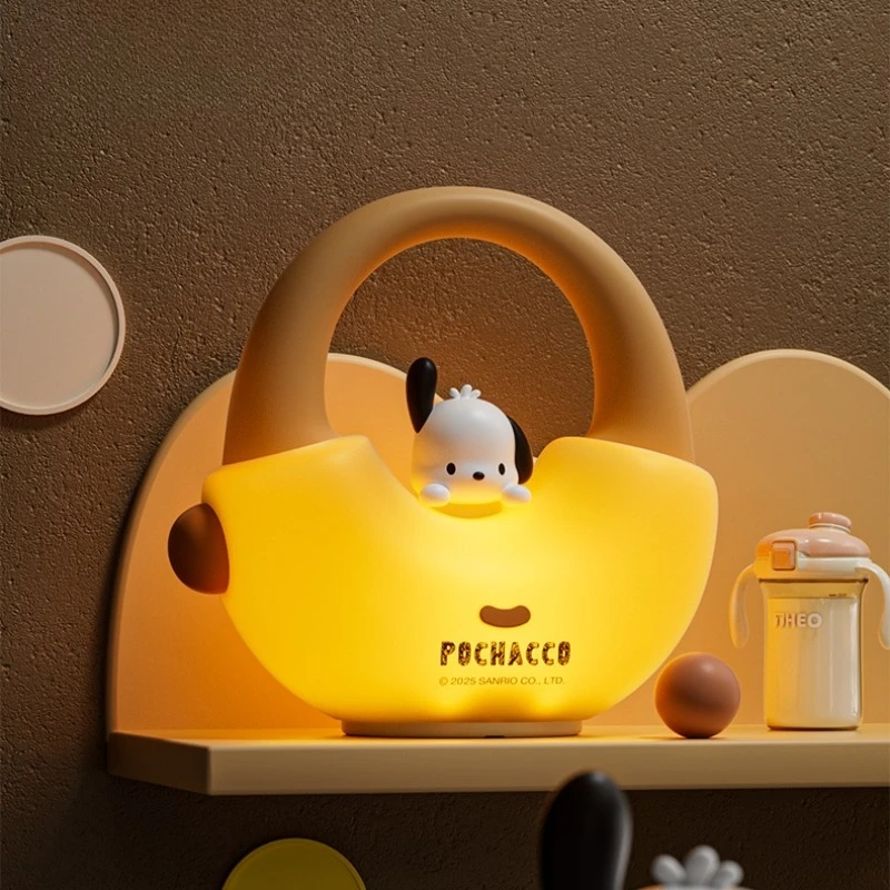 

Kuromi Pochacco Desktop Decoration Cartoon LED Silicone Night Lights Lighting Ornaments Toys Festival Gifts Party DIY Lighting