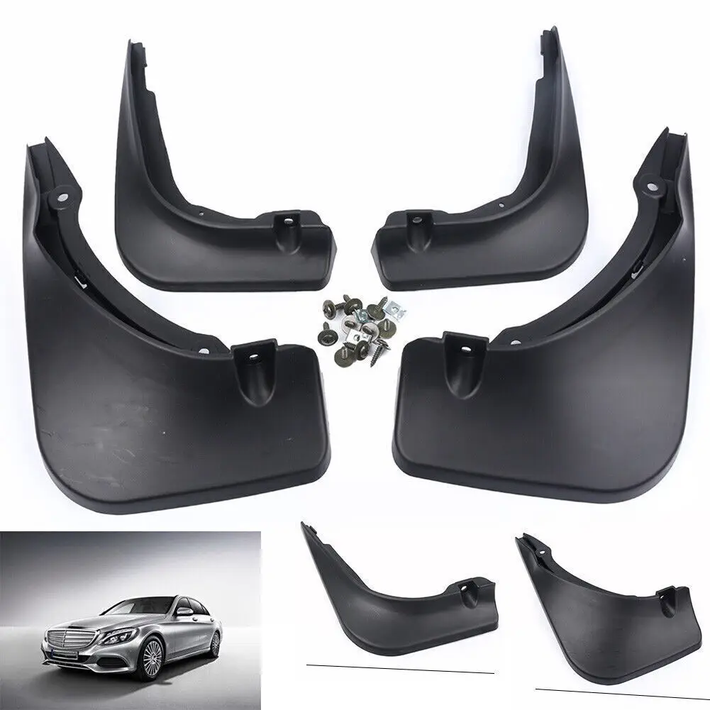 Front Rear Mudflap For Mercedes Benz C Class Sedan W205 2014-2020 Mudguards Splash Guards Tire Mud Fenders Mud flaps Accessories