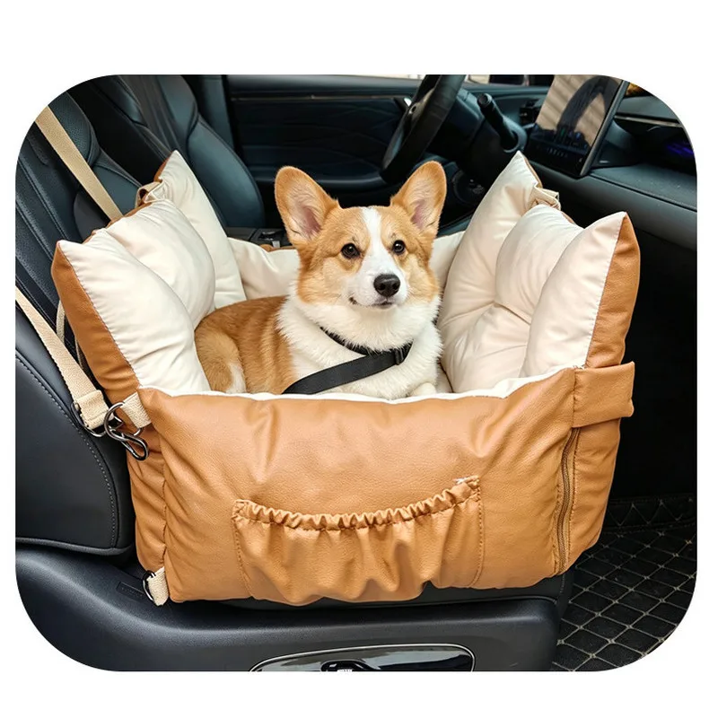 foldable-2-in1-pet-car-seat-bed-dog-travel-safety-cushion-mat