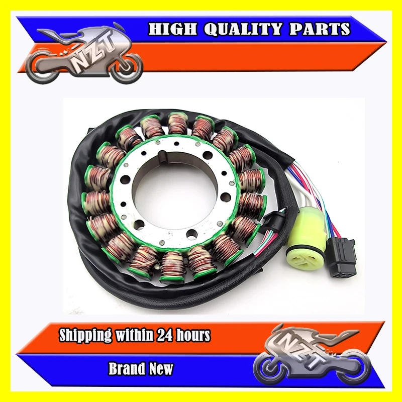 

NZT01-1024 Высококачественная катушка статора, совместимая с Yamaha YFM 300 Wolverine 400 Big Bear OEM 5FU-81410-00-00 5NF-81410-00-00