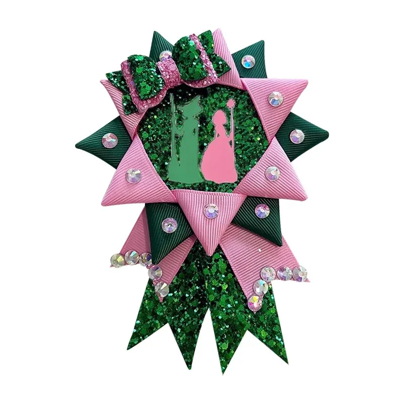 Movie Wicked Elphaba Glinda Cosplay Costume Tutu Skirt Witches Hat Badge Wig Sets Women Halloween Carnival Party Accessories