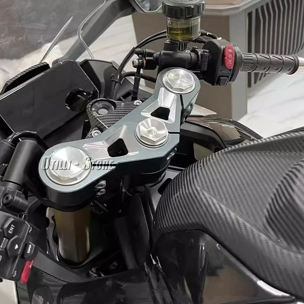 Motorcycle Directional Handle Pressing Block Upper Connecting Plate Seat Bar For CFMOTO 450 SR 450 sr 450SR 450sr 2022 2023 image 4