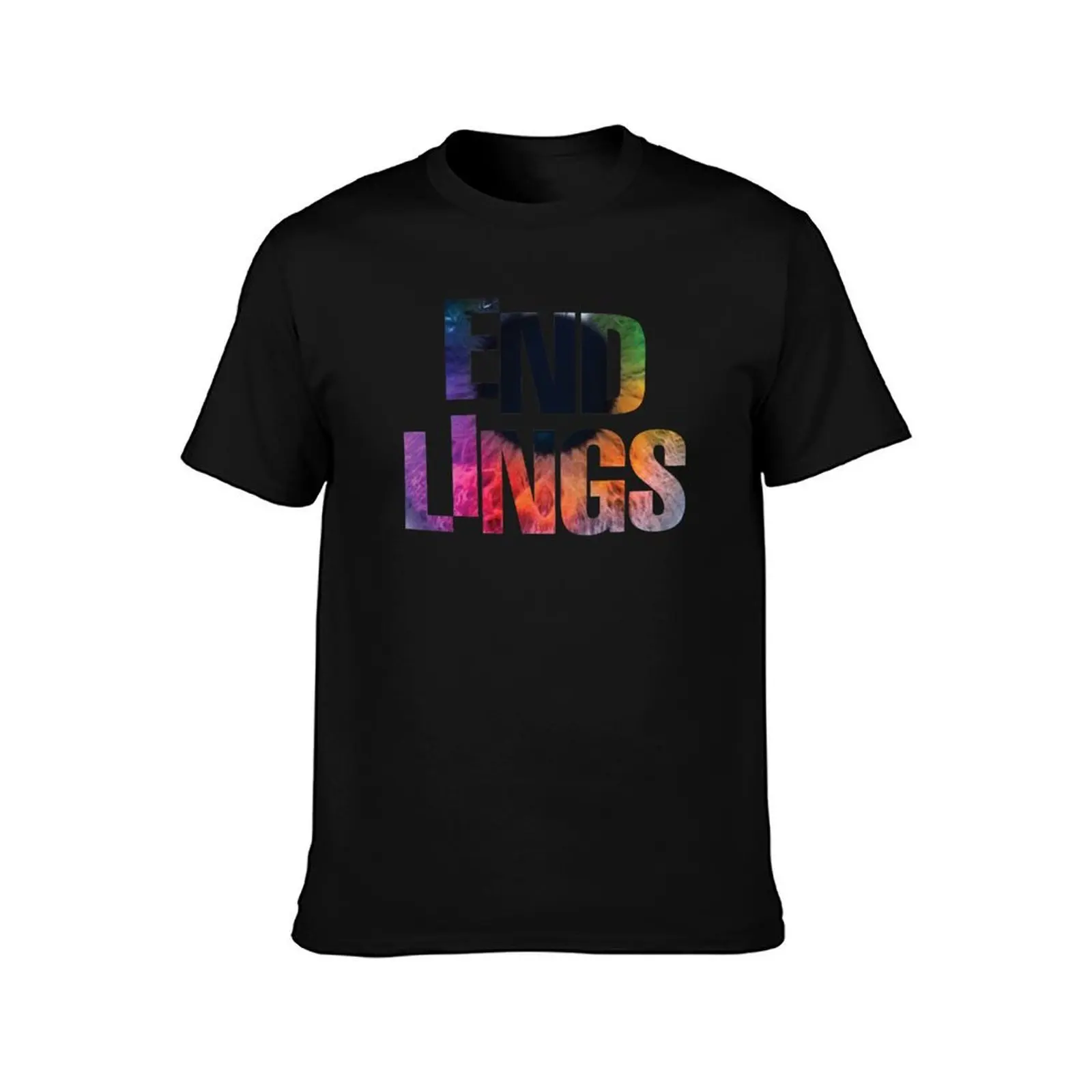 Endlings Parallel Space T-Shirt, Summer Casual Cotton Tee, Oversized Streetwear Tops, Vintage Graphic Print, Unisex Men Women