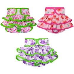 1PC Female Dog Diaper Dress Highly Absorbent Dog Diapers for Girl Dogs, Washable Dog Diapers for Dogs in Heat, Incontinence