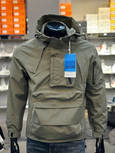 Chaquetas de campo de carga para hombre al aire libre rompevientos prendas de vestir exteriores para hombre táctico impermeable piloto abrigo Casual Sudadera con capucha hombres ropa de caza A14