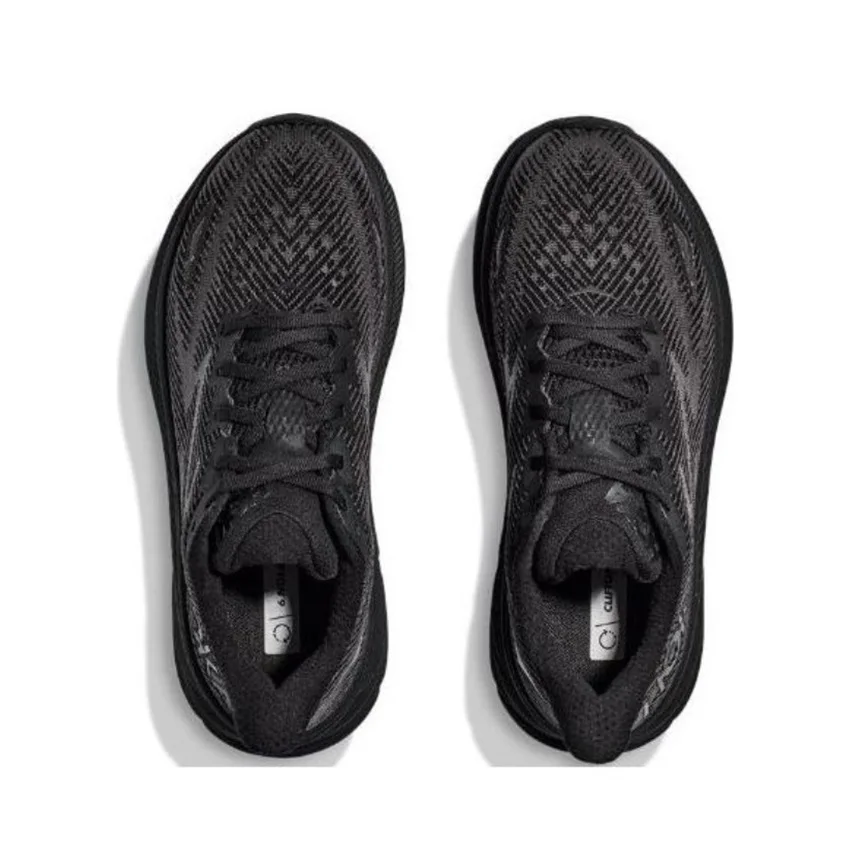 Hoka One One Clifton 9 Triple Black خفيف الوزن للمشي حذاء رياضي كاجوال للمدربين أحذية رياضية للنساء والرجال