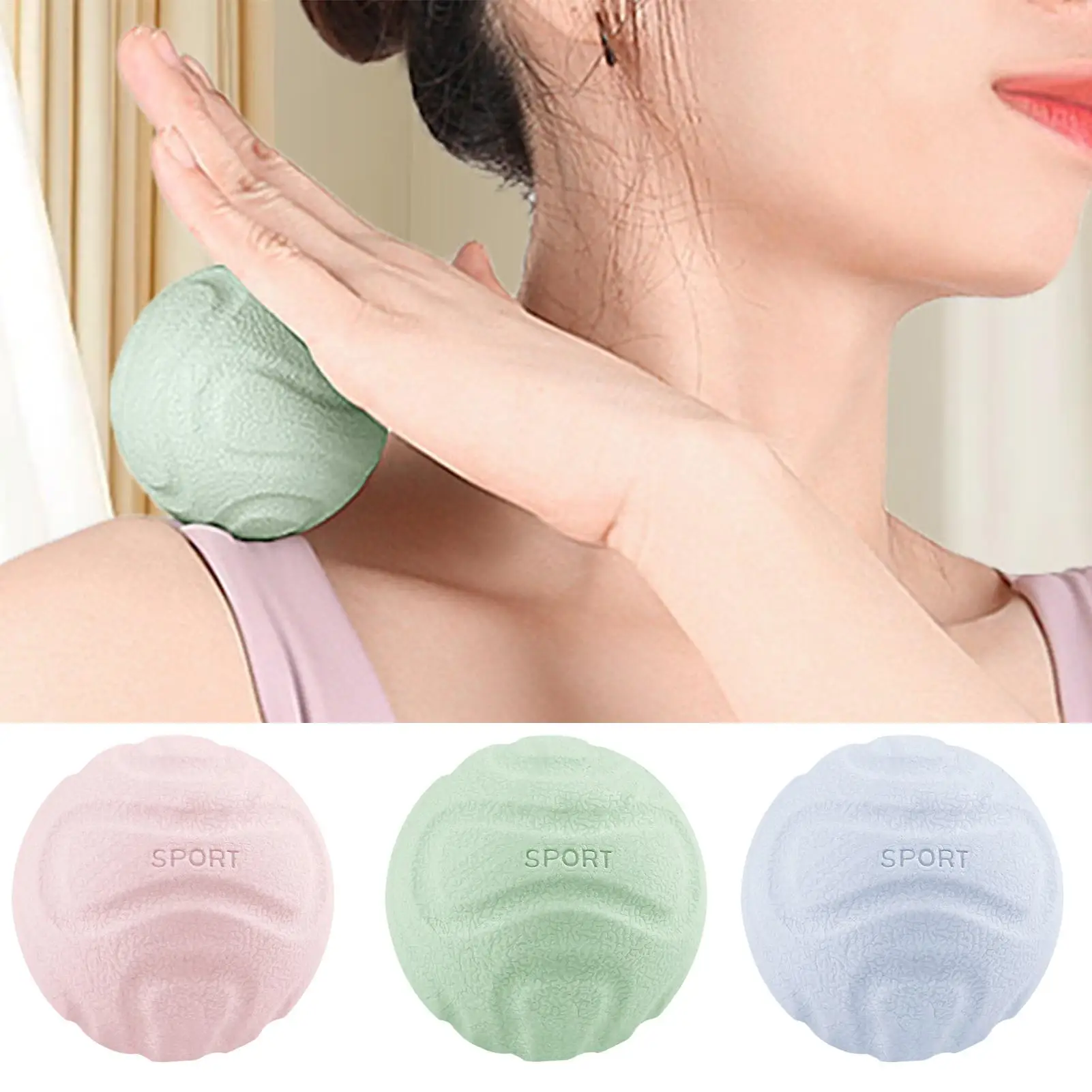 Foot Massage Ball Neck Relaxation Tool Muscle Release Ball For Athletes Office Fitness Enthusiasts Runners Yoga Players Home Gym
