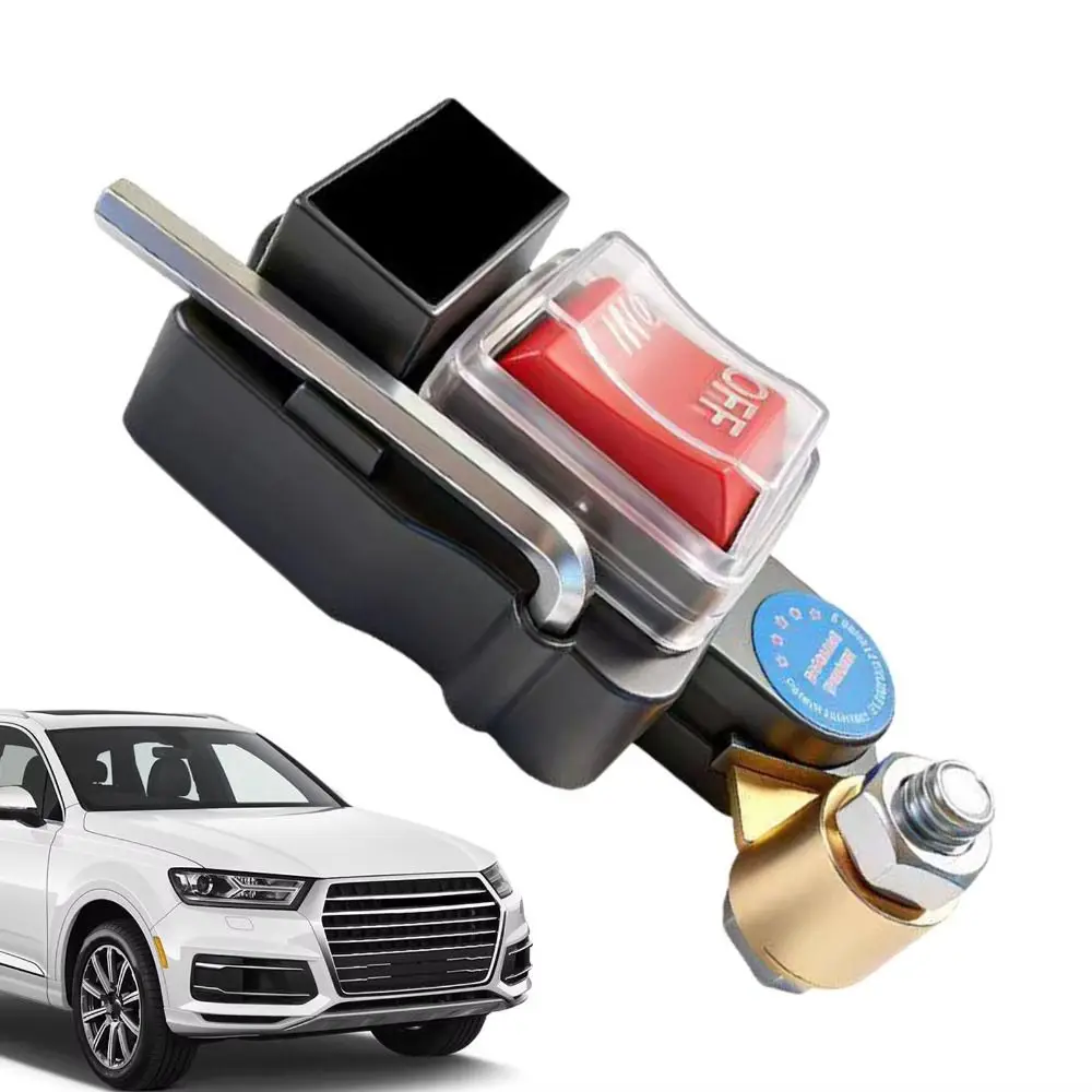 Heavy Duty Car Battery Disconnect Switch Pure Copper Digital Display Voltage Master Power Cut Off Switch Rotate Disconnect