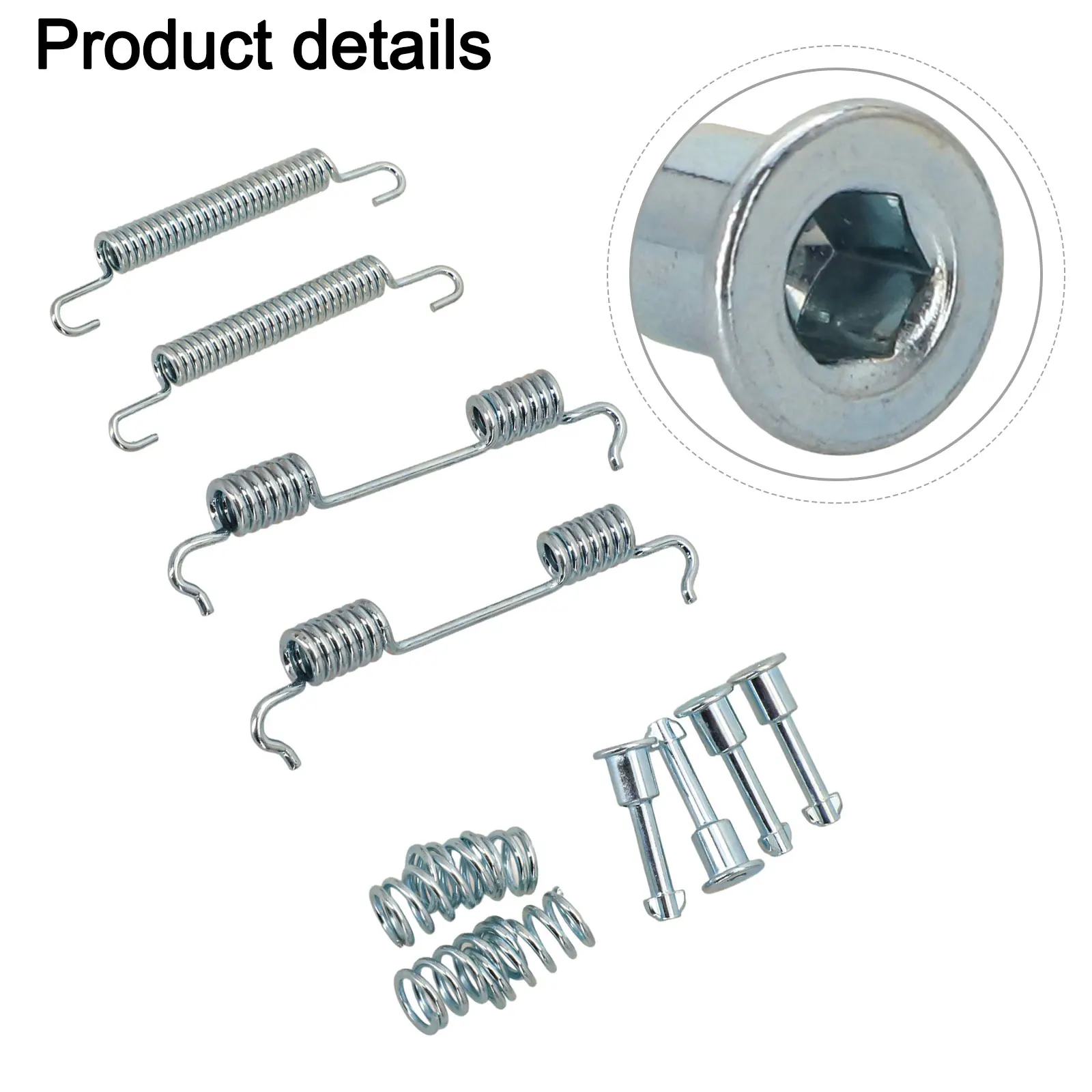 Automobile Repair Kit Silver Handbrake Shoe Kit Direct Installation Kit For BMW 3 Series Made Of Iron Brake Repair