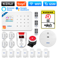 KERUI W181 WIFI Intelligent Alarm Tuya Smart Home Alarm Security Protection GSM Burglar Alarm for House Motion Sensor Detecor