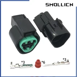 1 Set 3 Pin Way Male Female Kum Waterproof Electrical Wire Auto Connector Plug PB621-03020 PB625-03027 Headlight Sensor
