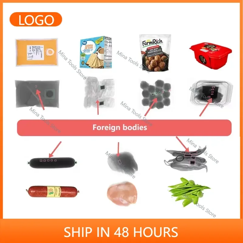 X-Ray Foreign Object Inspection Machine for Deep-Frozen Meat, Detailed Imaging Metal Glass Stone Foreign Object Detection