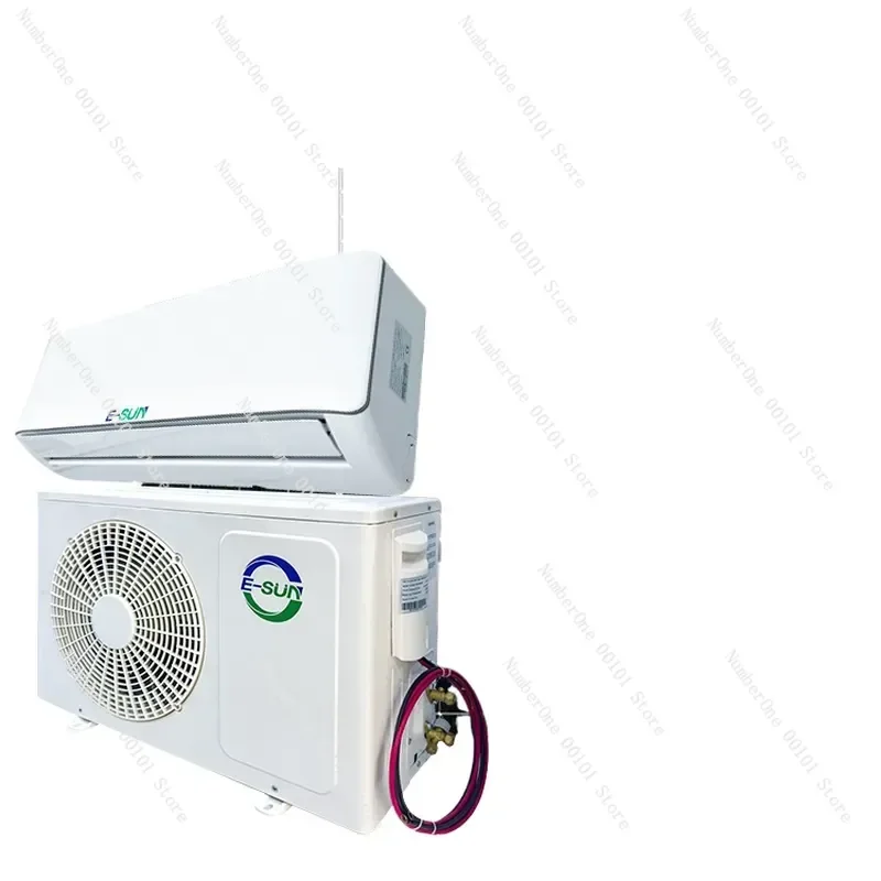 2.5HP Solar Air Conditioner DC Off Grid Split AC Energy Saving Cooling Heating Inverter System For Home Use