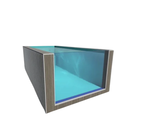 Custom-made Pool Outdoor Fiberglass Underground Pool Outdoor Metal Frame