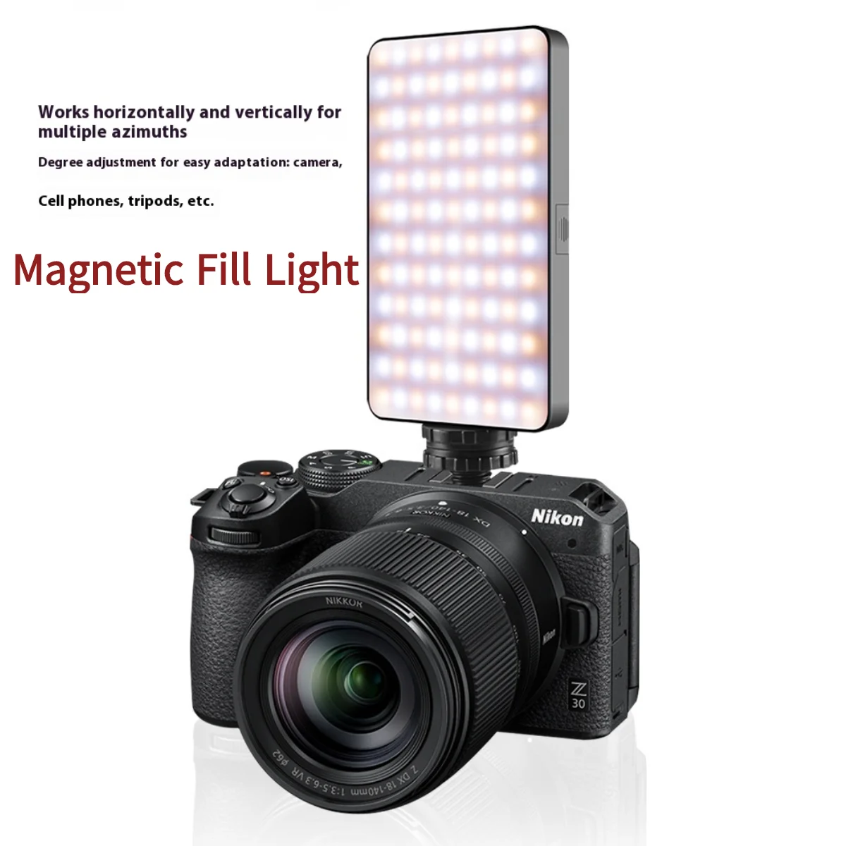 Magnetic Selfie Light Portable Mini Fill Lamp For iPhone iPad Laptop Video Camera Vlog Live Broadcast Photography Fill Light