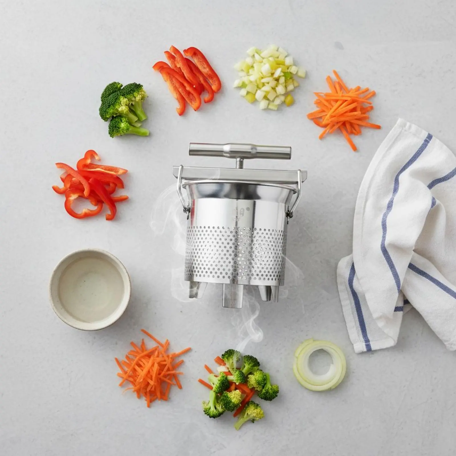 Dumpling Filling Water Extractor Rust-Resistant Dumpling Filling Press Manual Vegetable Moisture Extractor Long-Lasting T-Handle