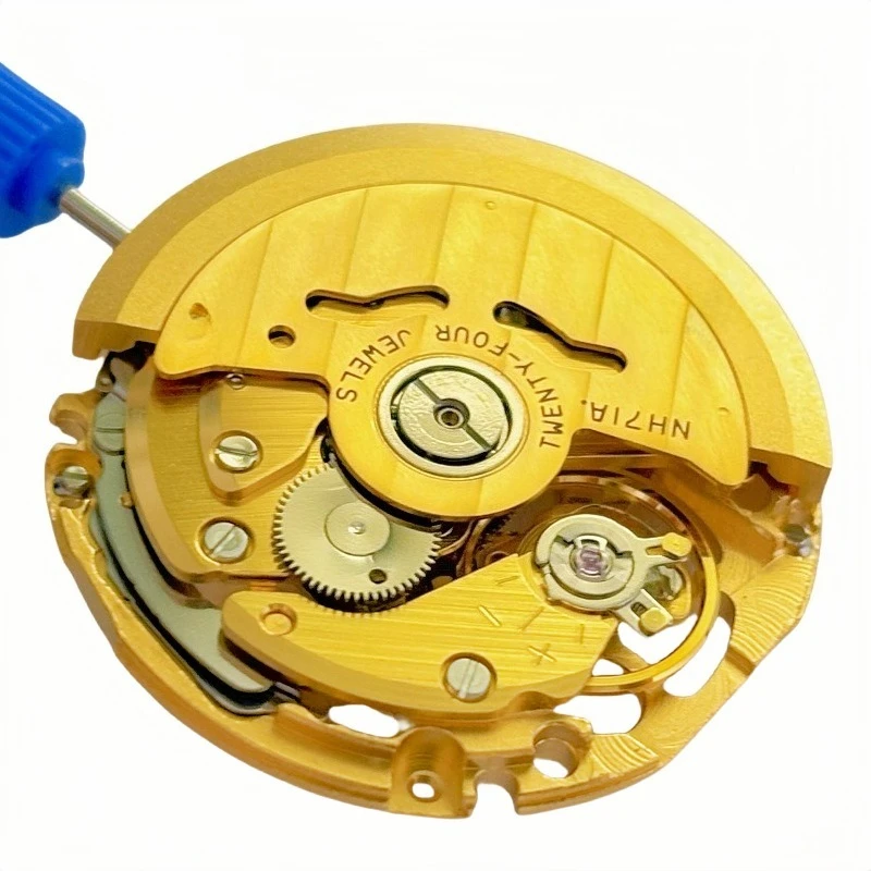 NH71A ムーブメント用時計ムーブメント付属品 NH71A 用 3 ピン未記録仕様ゴールドムーブメント