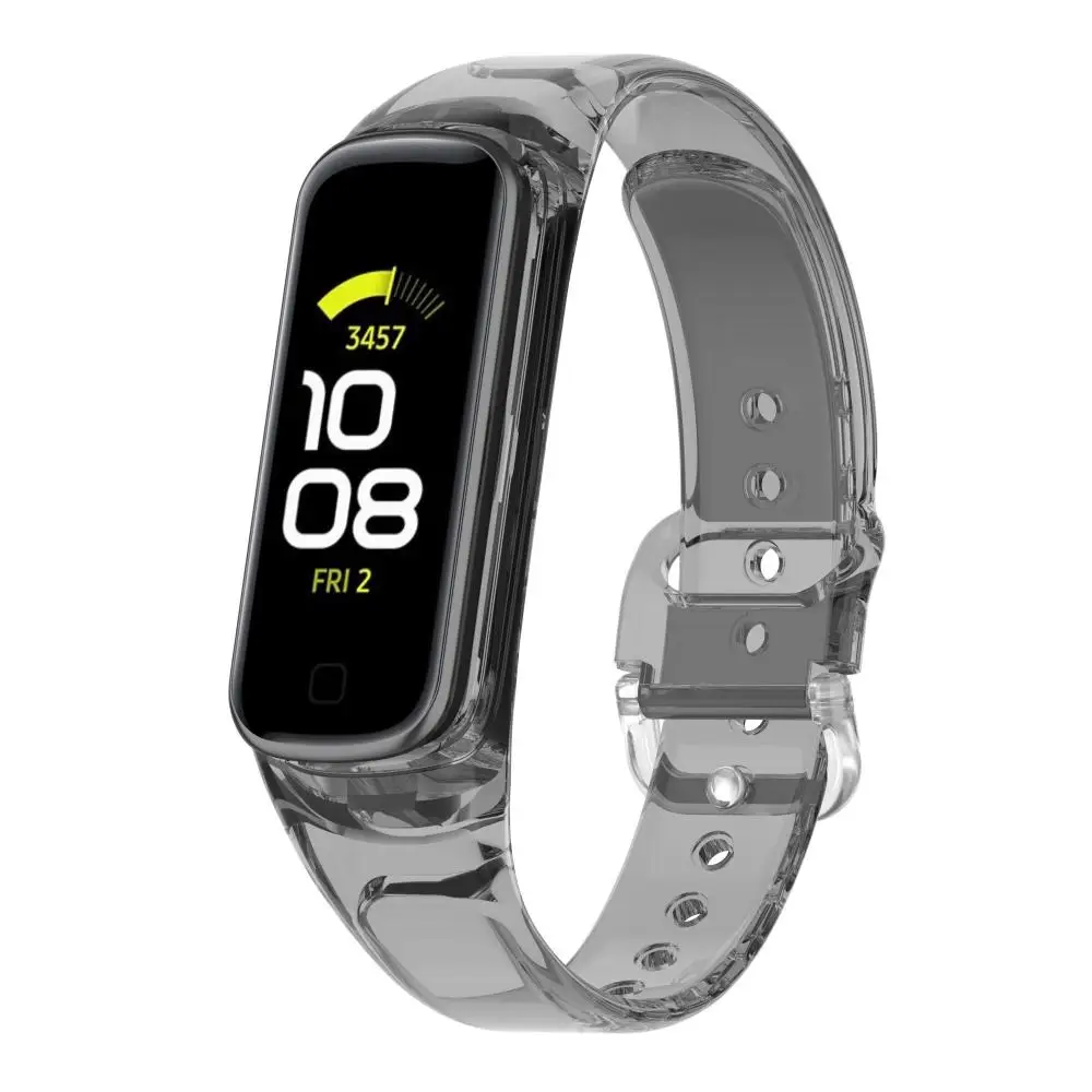 سوار معصم قابل للتنفس، سوار ساعة ناعم يتغير لونه في حزام الضوء بديل لهاتف Galaxy Fit 2 SM-R220