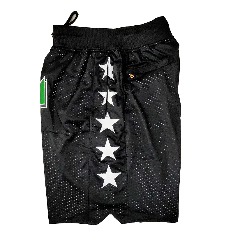 Basketball Shorts Naija Sewing Embroidery Outdoor Sport Beach Pants Shorts Four Pockets High-quality Green 2023 Mesh Fabric