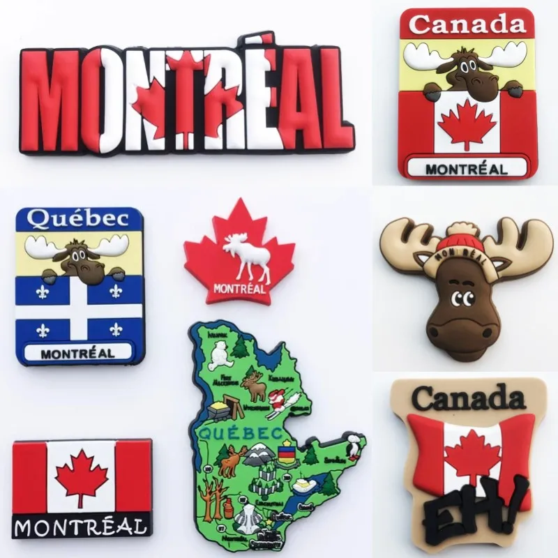 Canada Fridge Magnets Quebec Montreal Vancouver Ottawa Victoria Souvenirs Refrigerator Magnetic Stickers Christmas Gifts