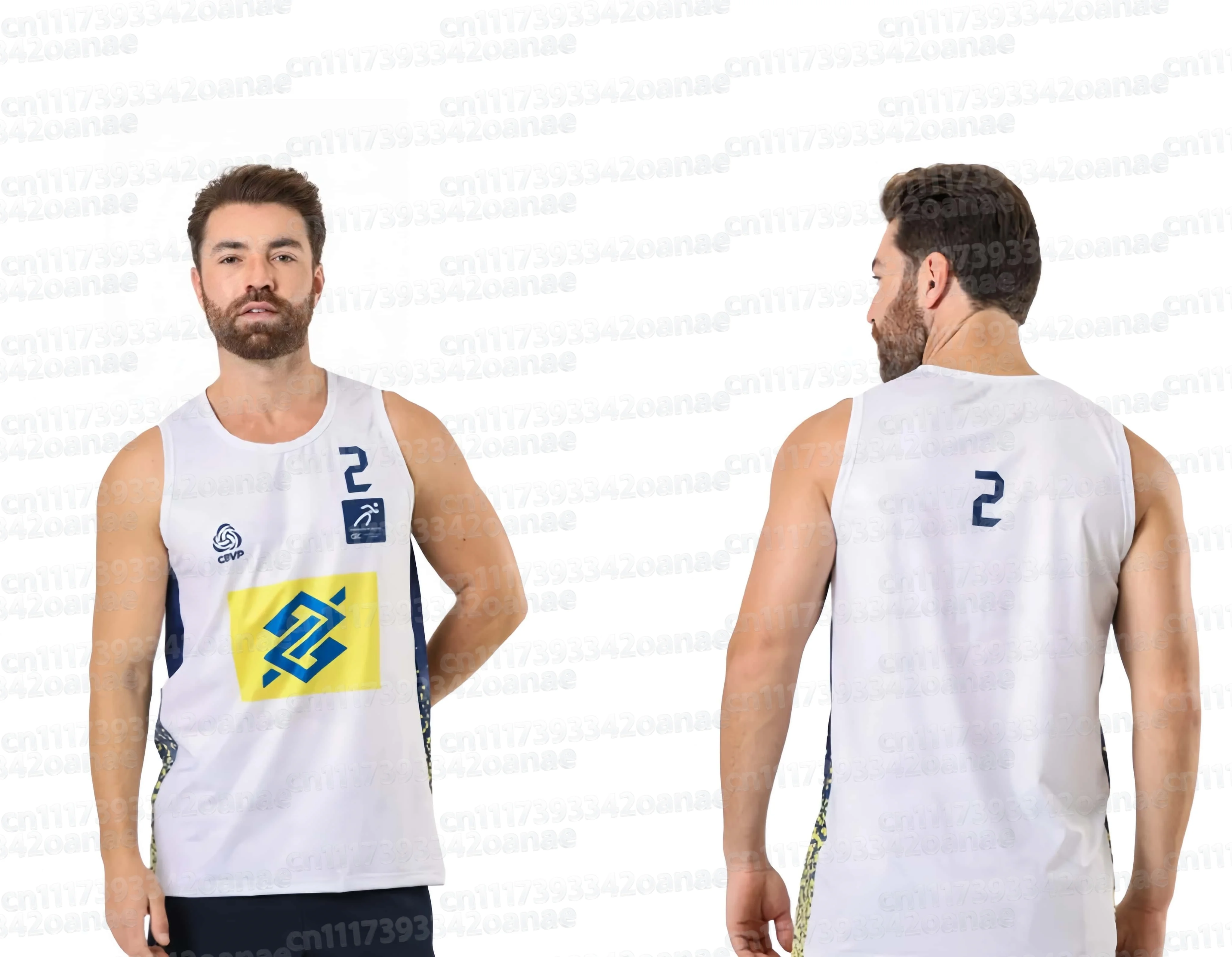 Herren-Volleyballtrikot, ärmelloses Tanktop für Wettkämpfe, Sport-Trainingsweste, Volleyball-Uniform, Unisex, passend für die ganze Familie. – Detail 8