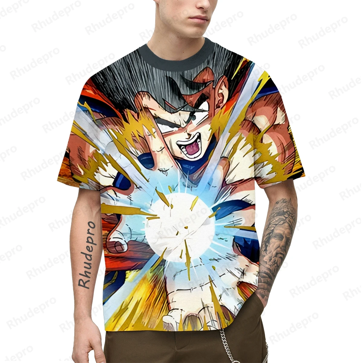 100-5XL Goku Z Hip Hop Men's T-shirt Streetwear Gift Oversized 2024 Clothes Clothing Tops Fashion Children's Y2k New