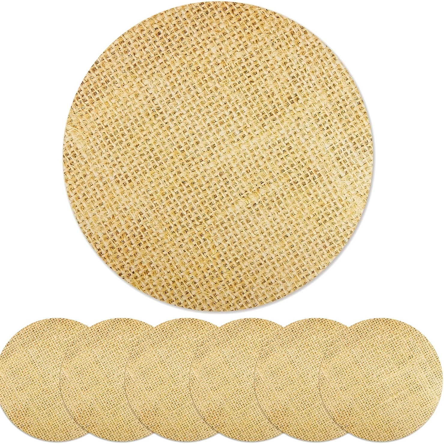

Set of 100 Disposable Burlap-Style Printed Paper Placemats in a Rustic Brown Color, Perfect for Country-Themed Decor And Vintage Farmhouse Settings