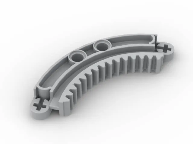 Small particle building block MOC 78442 6x6 ring gear strip 1/4 round, assembled toy technology spare parts