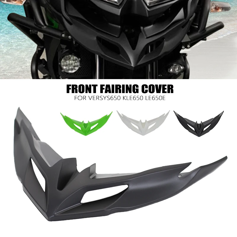 

For Kawasaki Versys 650 Front Wheel Fender Beak Nose Cover Versys650 KLE650 LE650E 2015-2021 Beak Nose Cone Extension Cover