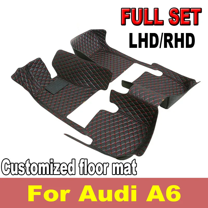 

Автомобильные коврики для Audi A6 C6 4F C7 4G Avant Wagon 2007 ~ 2018 Роскошный кожаный коврик против грязи Прочный ковер Автомобильные аксессуары