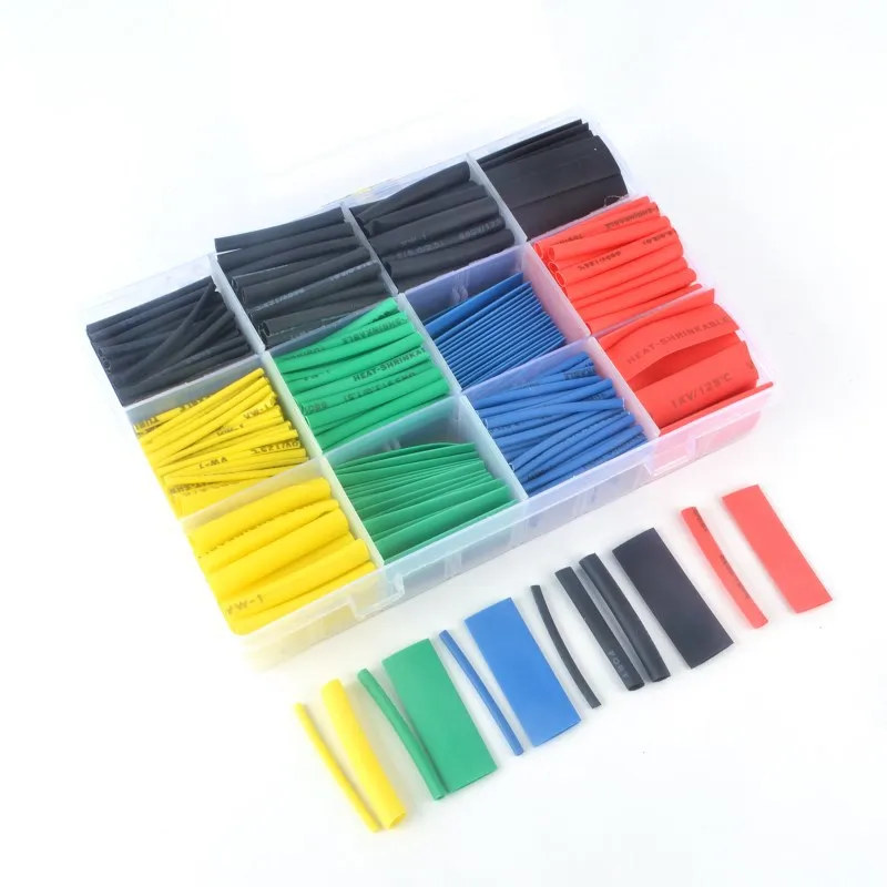 

560PCS Heat Shrink Tube Insulation Cable Tubing Polyolefin Cable Insulation Sleeving Tubing Set