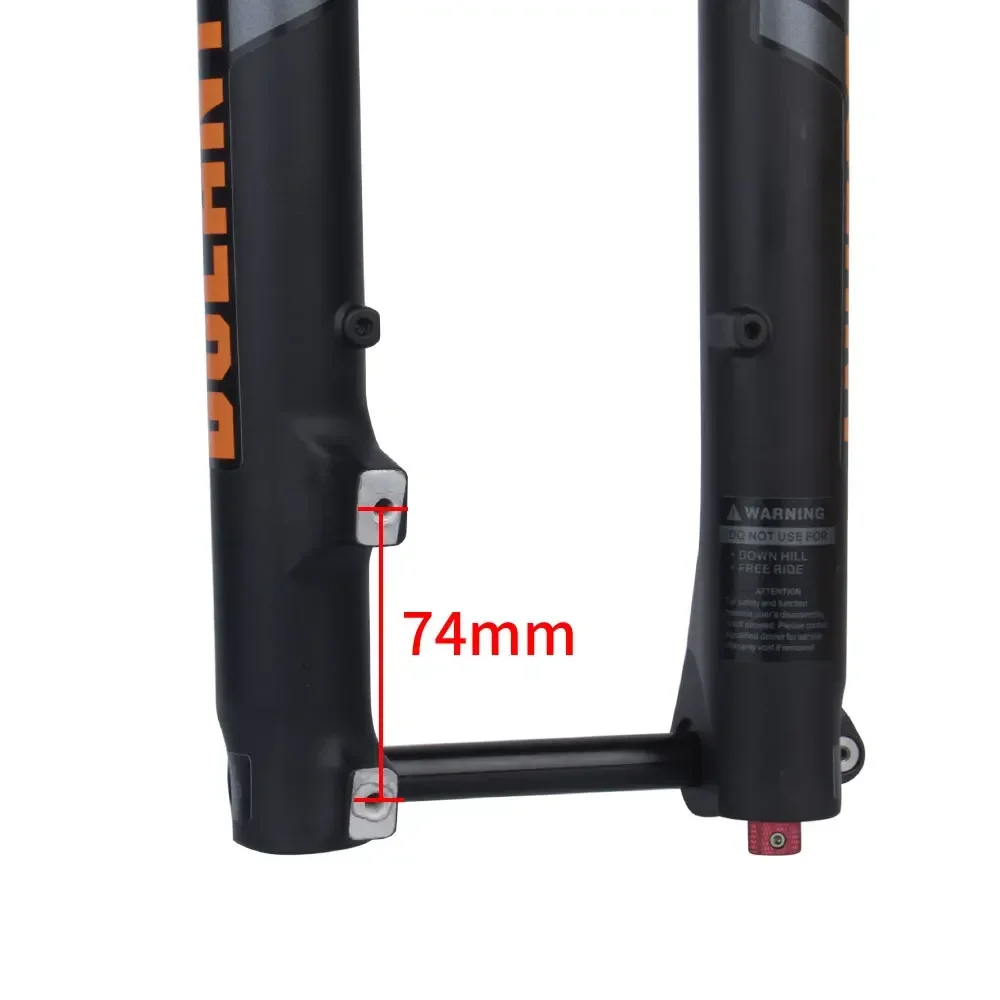 Bolany Mountain Bike Double Shoulder Barrel Axle Forks 27.5 29 inch Travel 180MM E-bike high strength damping pneumatic fork