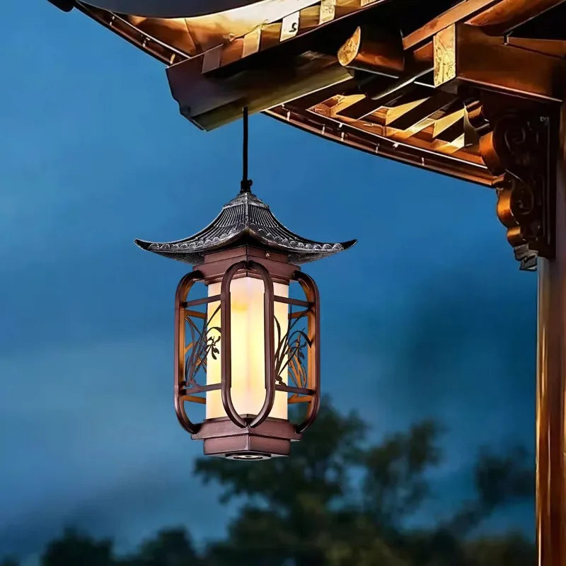 New Chinese retro small house chandelier, restaurant Chinese style decorative lamps, ancient building palace lamp aisle