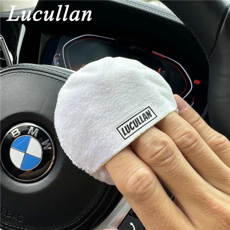 Lucullan Water Proof Ceramic Coating Applicator Super Soft Fabric With Hidden Stitch Detailing Sponge