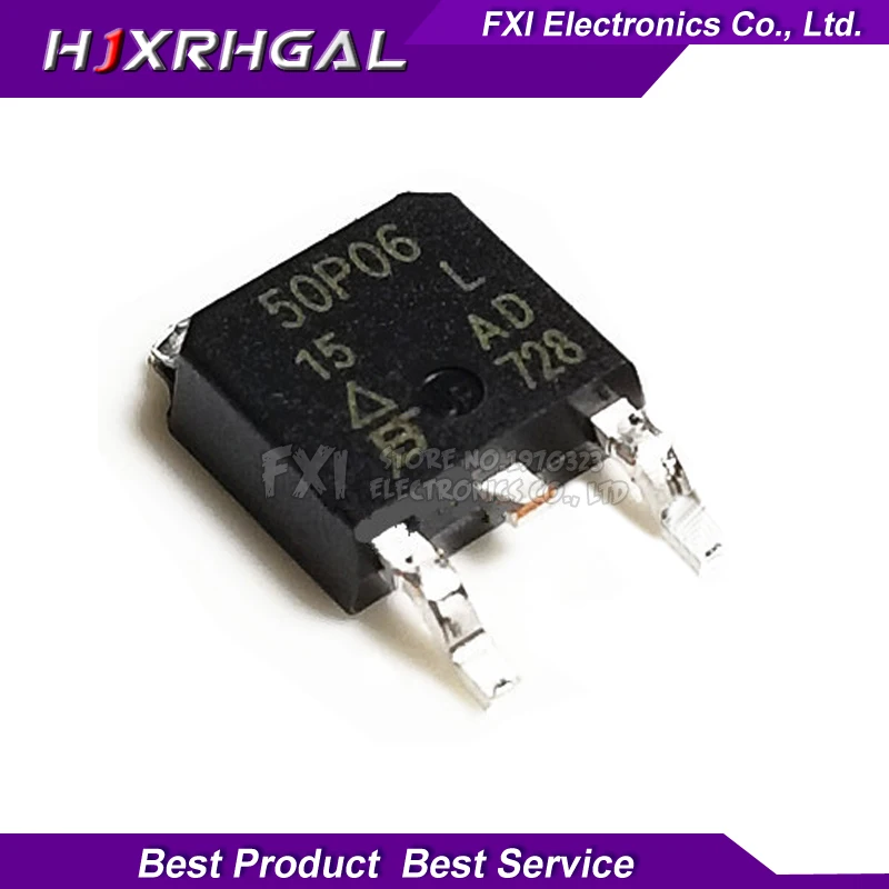 10PCS SUD50P06-15 SUD50P06 50P06 TO252