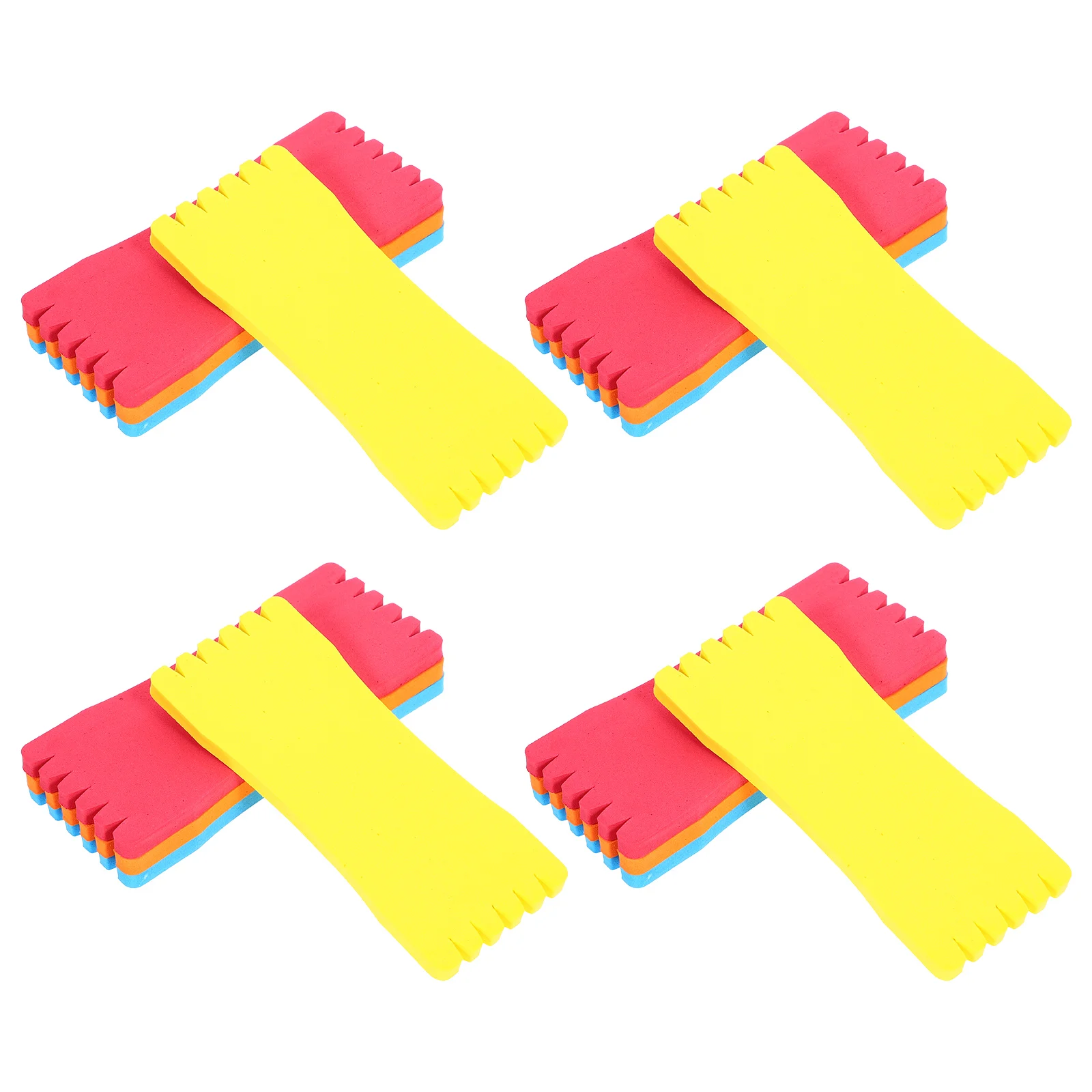 

50pcs Colorful Fishing Lure Foam Wrap Hook Holder Spool Line Board Sponge Block Winding Tools Outdoor Accessories