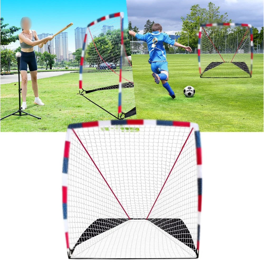 

6*6 Feet Portable Field Hockey Goal-Lacrosse Goal Training Net Outdoor Sports Training Equipment For Ice Skating & Field Hockey