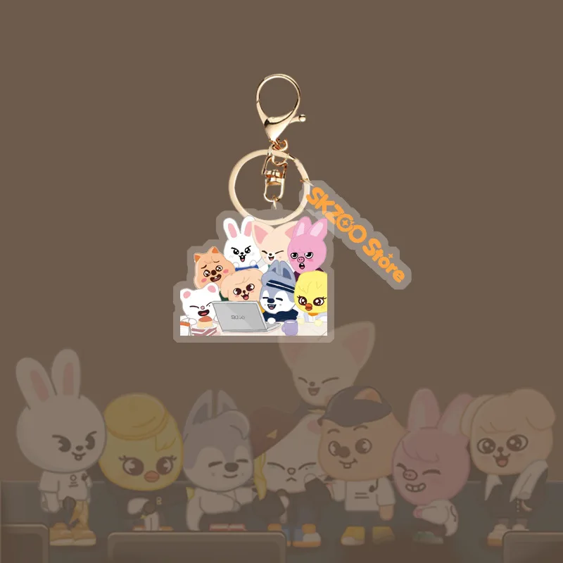 SKZOO Cartoon Same Acryl doppelseitiger Schlüsselanhänger Tasche kleiner Anhänger niedlicher peripherer Cartoon-Anhänger