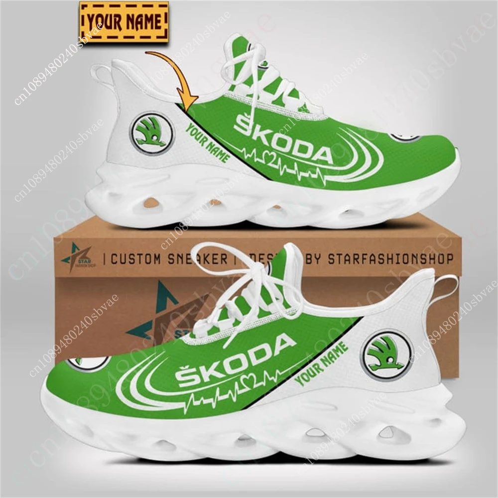 Skoda Casual Running Shoes Lightweight Men Women Sneakers Sports Shoes Unisex Tennis Big Size Comfortable Custom Made Sneakers