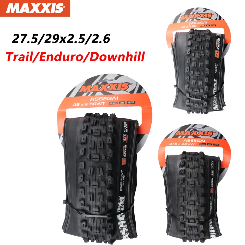 MAXXIS ASSEGAI 산악 내리막 자전거 타이어, 펑크 방지, 모든 트레일 엔듀로 내리막 조건, 27.5 29