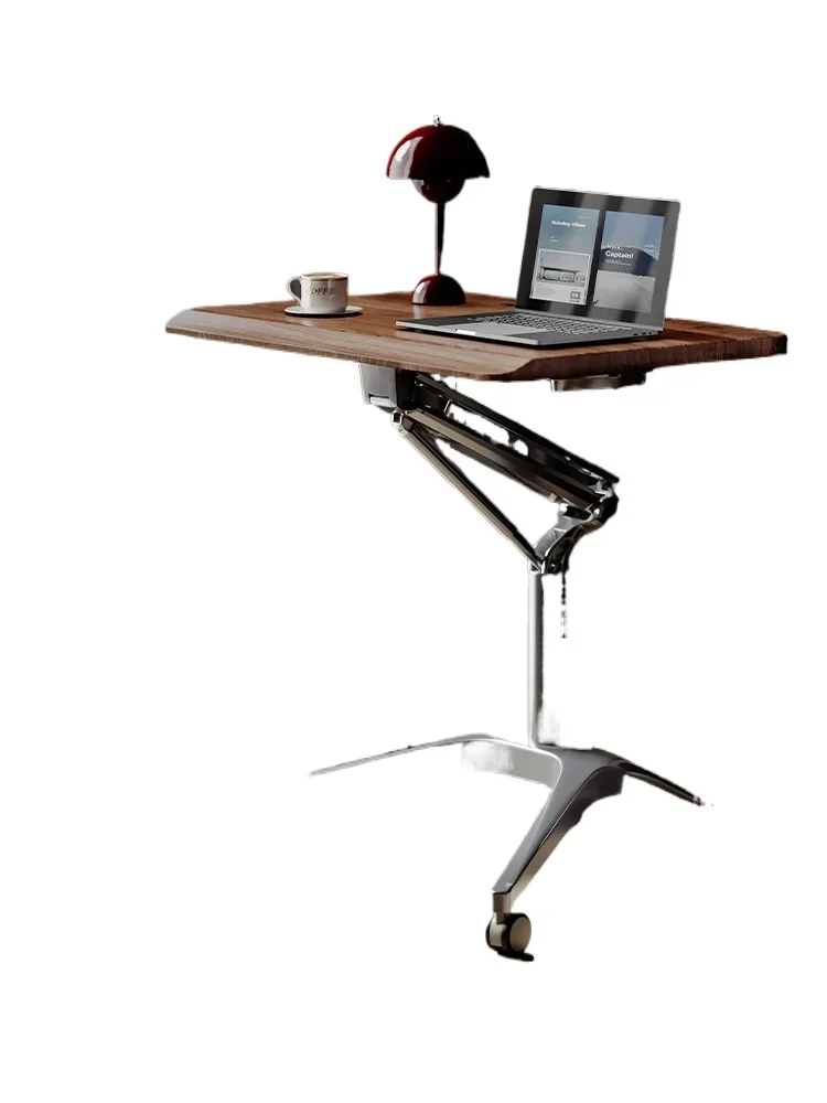 Pneumatic lifting computer desk standing workbench