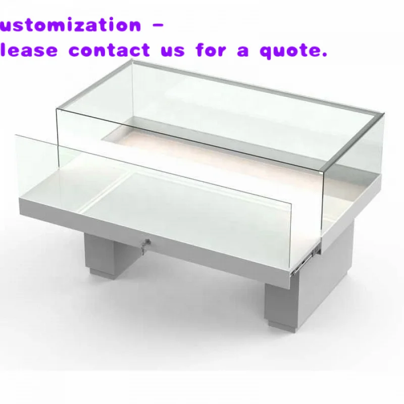 

custom.Modern Jewelry Store Design Glass Display Counter LED Lighting Retail Display Showcase Table