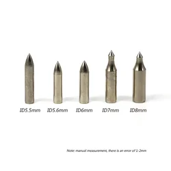 12szt Końcówka strzały łuczniczej DIY do OD 5.5mm 5.6mm 6mm 7mm 8mm Nadaje się do strzał drewnianych DIY i bambusowego strzały