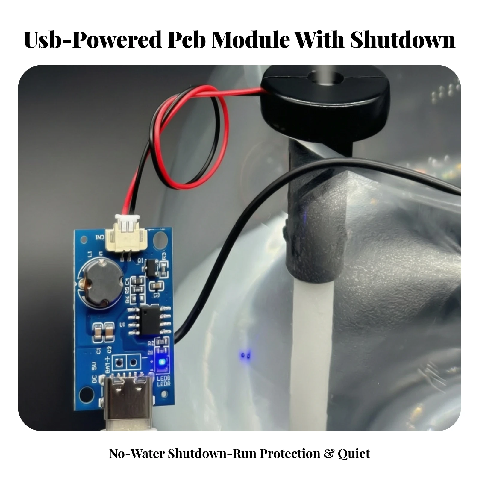 Circuit Board Water-Shortage Protection Type-C Usb Spray Humidifier Module Humidifier Atomizer Driver Board Continuous