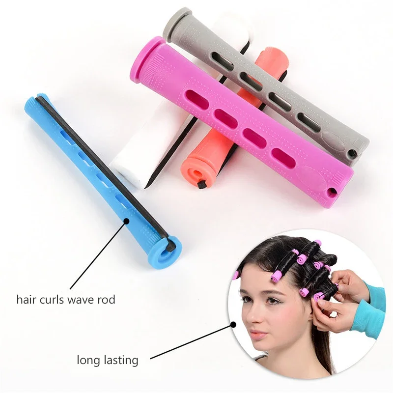 10pcs Hair Perm Rods Short Cold Wave Rods Hair Curler No Heat  Perming Rods Hair Curling Rollers Curlers Curling Hairs Tools