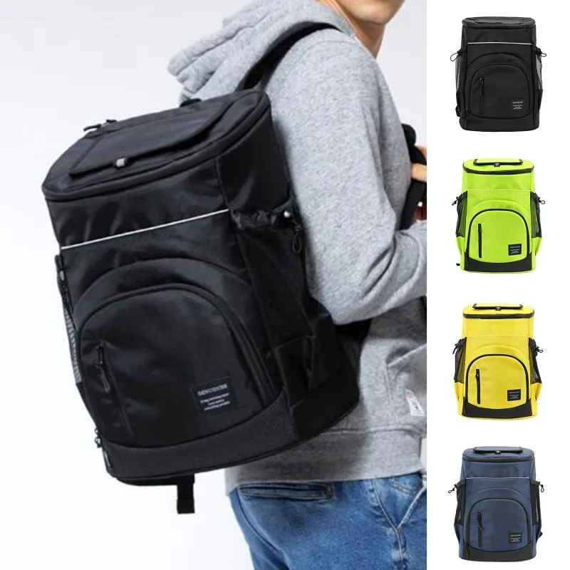 30L Refrigerator Bag Soft Large 36 Cans Insulated Cooler Backpack Thermal Isothermal Fridge Travel Beach Ice Beer Backpack