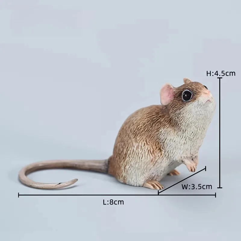 

In Stock 1/1 Scale Handmade Toy Small Mouse Simulation Animal Model for Action Figurine Desktop Ornament