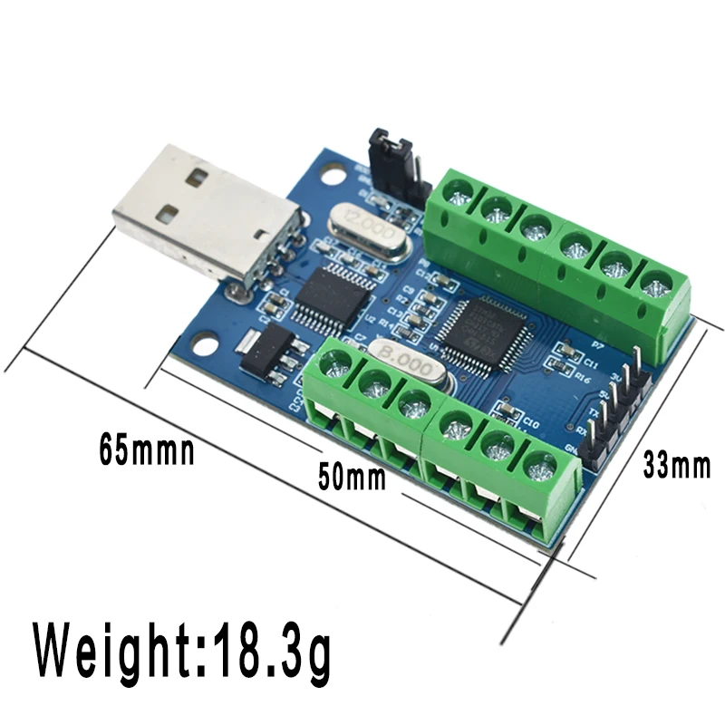 Interfaccia USB 10 canali 12Bit AD campionamento acquisizione dati STM32 comunicazione UART modulo ADC muslimb