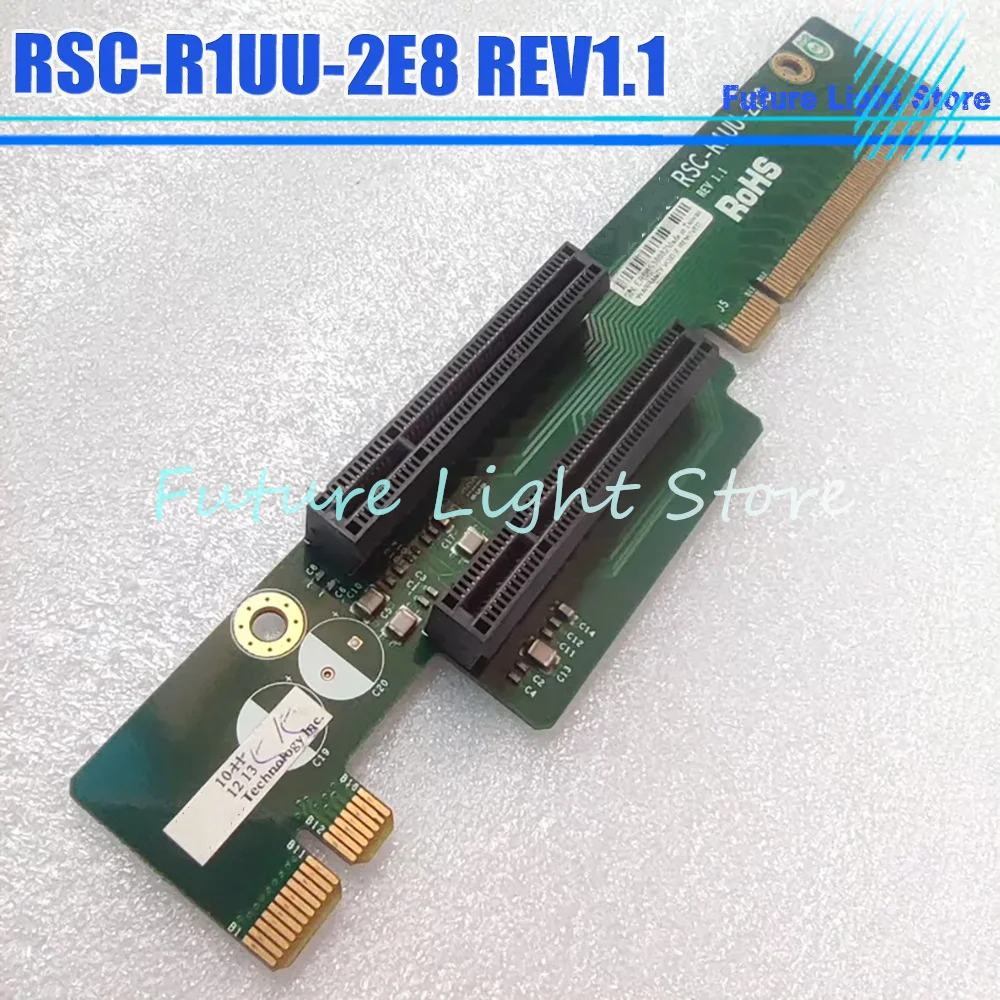 Server Adapter Card RSC-R1UU-2E8 REV1.1 Computer Card Slot Board